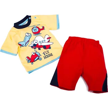 Kojenecká souprava Ardvark Kojenecký letní komplet kraťasy tričko žluto červený Velikost: 74