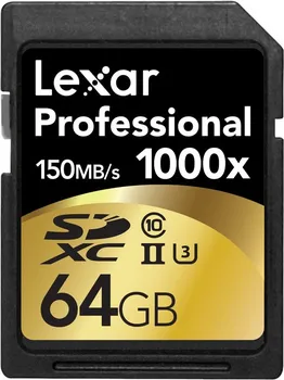 Paměťová karta Lexar Professional 1000x SDXC 64 GB Class 10 UHS-II U3