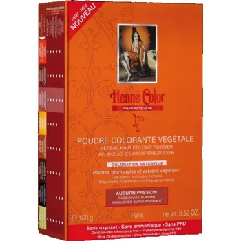 Barva na vlasy Henne color Henné Color - Barva na vlasy Vášnivá Bordó Premium Végétal 100 g