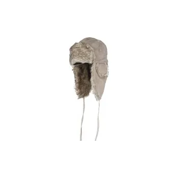 Čepice Zimní čepice EIGER LADY SUEDE FUR HAT Pale Khaki L 59 cm