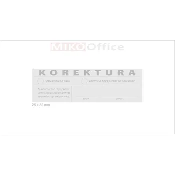 Textový štoček Štoček pro razítko 25 x 82 mm - výroba na zakázku