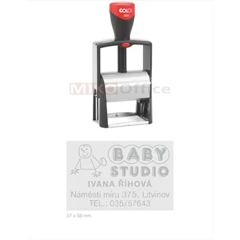 Razítko COLOP Printer 2600 - otisk 37 x 58 mm - bez polštářku