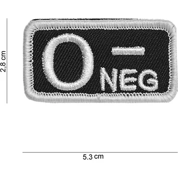 Nášivka Nášivka textilní 101 Inc krev 0 NEG - bílá