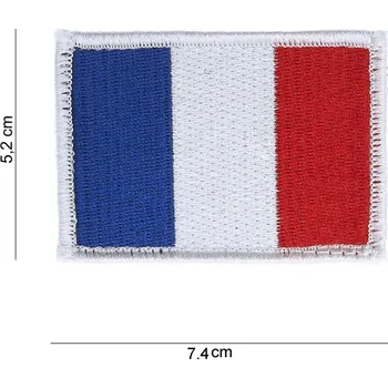 Nášivka Nášivka textilní 101 Inc vlajka Francie Velcro - barevná