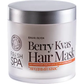 Vlasová regenerace Recenze Natura Siberica Bania Detox Vitaminová maska ​​pro oslabené vlasy plodový kvas 400 ml