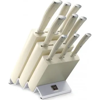 Kuchyňský nůž Wüsthof Classic Ikon Créme blok 9 dílů