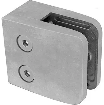 Úchyt skla ZAMAK, 40x40x2/52x52mm