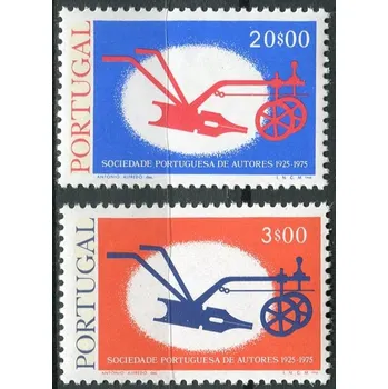 Poštovní známka CTT - Portugal post (1976) MiNr. 1305 - 1306 ** - Portugalsko - 50 let portugalské asociace spisovatelů