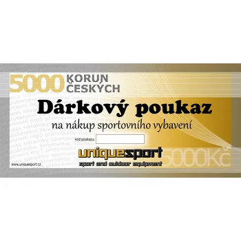 Dárkový potravinový koš UniqueSport dárkový poukaz, 5000Kč