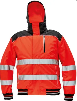 pracovní bunda CERVA Knoxfield Hi-Vis Winter Pilot červená