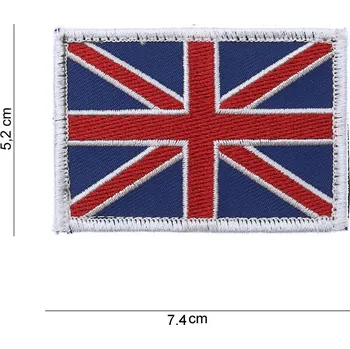 Nášivka Nášivka textilní 101 Inc vlajka Velká Británie Velcro - barevná