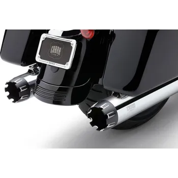 Výfuk pro motocykl Koncovky výfuku COBRA pro Harley Davidson FLHT/FLHR/FLHX/FLTR 1999-2016 (Barva chrom - 4” SLIP-ON MUFFLERS)
