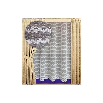 Záclona Záclona kusová Vlnky výška 140cm, délka 400cm bílá