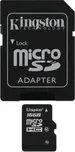 Kingston microSDHC 16 GB Class 10 + SD…