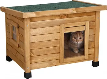 Pelíšek pro kočku Kerbl Rustica kočičí bouda 57 x 45 x 43 cm