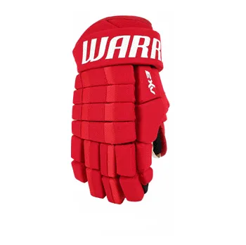 Warrior AX3 Senior červené Hokejové rukavice Warrior AX3 Senior červené