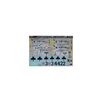 Plastikový model 1/32 Decals Bf 109 G-10 (Croatian Air Force)