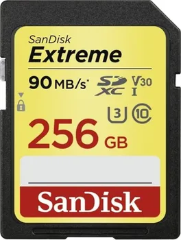 Paměťová karta SanDisk Extreme SDXC 256 GB UHS-I V30 (SDSDXVF-256G-GNCIN)