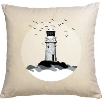 Polštář Polštář saténový s potiskem Maják