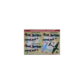 Plastikový model 1/32 Decals Bf 109 E-3A Emil (Swiss AF) Part III.