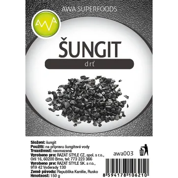 Šungitová drť 150g (Šungit, Karélie)