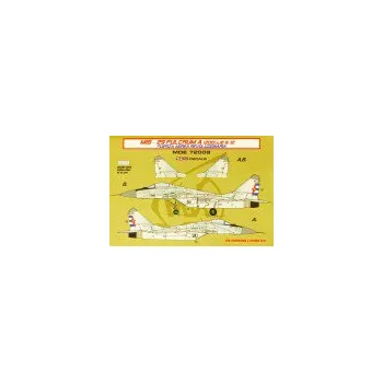 Plastikový model 1/72 Decals MiG-29 Fulcrum 9-12 Cuban Air Force