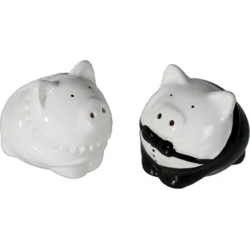 Žertovný předmět Svatební prasátka - slánka a pepřenka