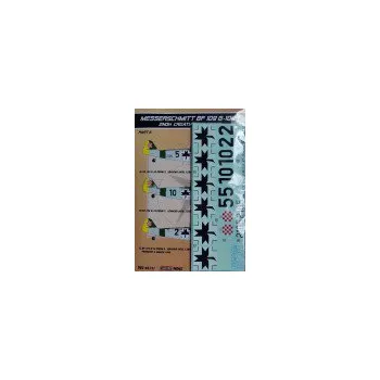 Plastikový model 1/48 Decals Bf 109 G-10/G-14 (ZNDH Croatian AF)