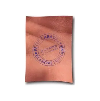 Dlaňové priznanie - Peter Cabadaj