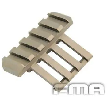 Airsoft FMA Kovová boční RIS montáž na zbraň či helmu - písková