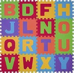Baby Ono Pěnové puzzle písmena 16 dílků