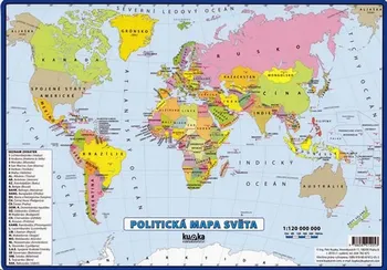 Svět Politická mapa 1:120 000 000 - Kupka
