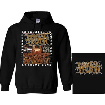 Pánská mikina mikina s kapucí Brutal Truth - Extreme Conditions Demand Extreme Responses