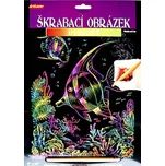 ArtLover škrabací obrázek 25 x 20 cm duhový ryby