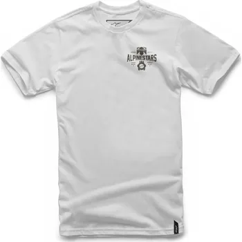 Pánské tričko Alpinestars Pánské bílé tričko ANDRES TEE Alpinestars krátké 1037-72028 20 - M