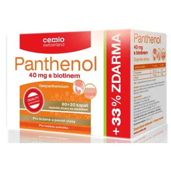 Cemio Panthenol 40 mg s biotinem 80 cps.