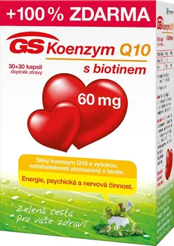 Recenze GS Koenzym Q10 60 mg 60 cps.