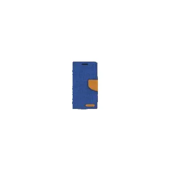 Pouzdro na mobilní telefon Mercury Canvas diářové Pouzdro pro Samsung J500 Galaxy J5 Blue / Camel