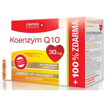 Přírodní produkt Cemio Koenzym Q10 30 mg 60 cps.