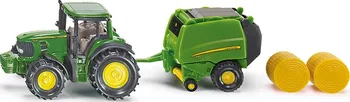 autíčko SIKU Blister John Deere traktor s balíkovačkou