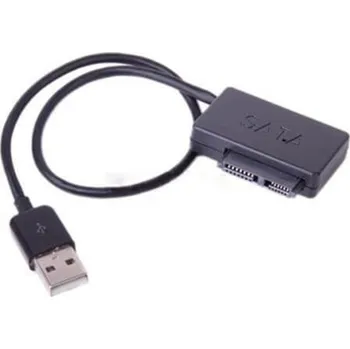 Vývojová deska Adaptér SATA Slimline na USB 2.0 pro notebook CD DVD - Rom Drive 7+6 13Pin