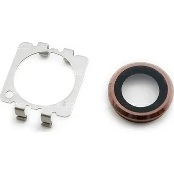 OEM iPhone 6S (4,7") zadní sklo fotoaparátu s rámečkem růžové