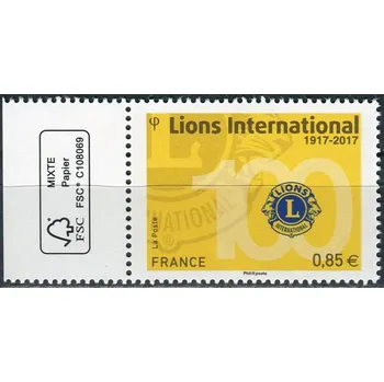 Poštovní známka Post France (2017) MiNr. 6754 ** - Francie - 100 let Lions International