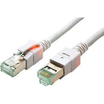 Síťový kabel EasyLan S/FTP patchkabel kat. 6a, 3m, se světelnou identifikací, LSOH, šedý - 21.15.2303