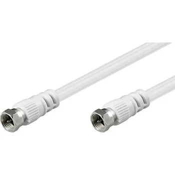 Anténní kabel goobay Kabel anténní SAT, 75dB, F(M) - F(M), 5m, bílý (11725) - 11.92.4485