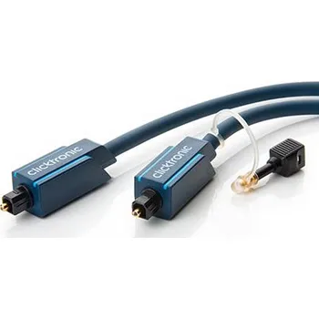 Audio kabel Clicktronic HQ Optický kabel Toslink TOS(M) - TOS(M), 0,5m + redukce na optický jack3,5M (70365) - 11.90.1130