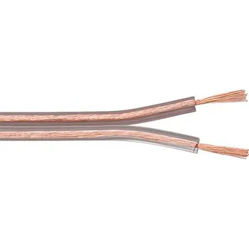 Audio kabel Value Kabel k reproduktorům, 2x 2,5mm2, CCA, transparentní, 100m (15020) - 11.99.4511