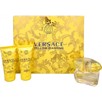Versace Yellow Diamond W EDT, 50 ml + 50 ml tělové mléko + 50 ml sprchový gel