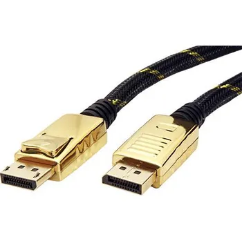 Video kabel ROLINE GOLD DisplayPort kabel v.1.2 (HBR2, 4K@60Hz), DP(M) - DP(M), 5m - 11.04.5647