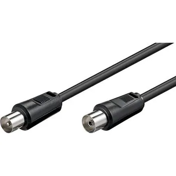 Anténní kabel goobay Kabel anténní TV, 70dB, 2x stíněný, IEC169-2, M-F, 20m, černý (50913) - 11.92.4470